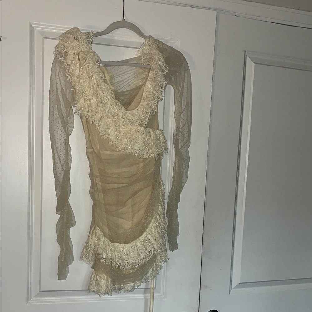 Elegant Sheer Lace Dress